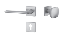 Kľučky na hranatých rozetách Strieborný APRILE