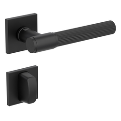 Kľučky na hranatých rozetách Čierny Griffwerk