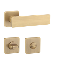 Kľučky na hranatých rozetách Zlatý APRILE