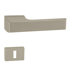 Kľučky na obdĺžnikových rozetách Strieborný Tupai