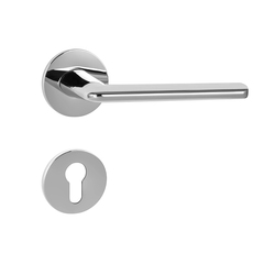 Kľučky na okrúhlych rozetách Strieborný Tupai