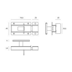 Zámky a protiplechy Strieborný JNF