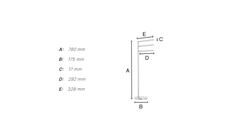 Držiaky na uterák Strieborný SMEDBO