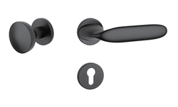 Kľučky na okrúhlych rozetách Čierny APRILE