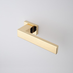 Kľučky na obdĺžnikových rozetách Zlatý APRILE