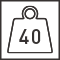 hmotnosť dverí do 40 kg